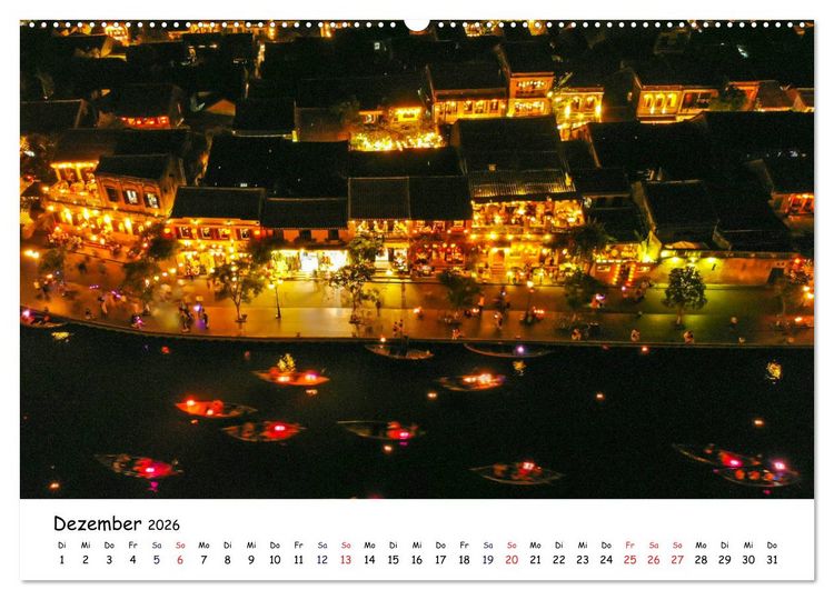 Produktbild: Vietnam aus der Luft (hochwertiger Premium Wandkalender 2026 DIN A2 quer), Kunstdruck in Hochglanz