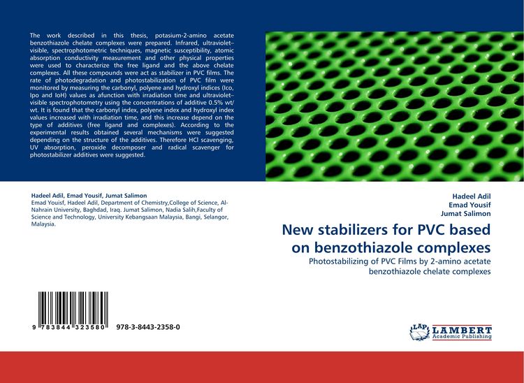 Produktbild: New stabilizers for PVC based on benzothiazole complexes