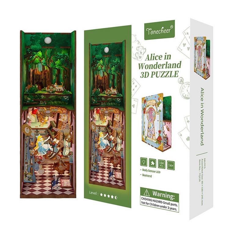 Produktbild: Book Nook DIY B&uuml;cherecke Alice in Wonderland