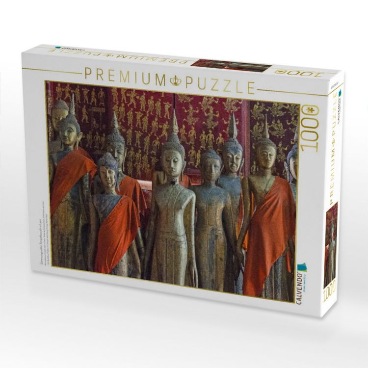 Produktbild: CALVENDO Puzzle Stimmungsvoller Tempelbesuch in Laos | 1000 Teile Lege-Gr&ouml;&szlig;e 64x48cm Foto-Puzzle f&uuml;r gl&uuml;ckliche Stunden