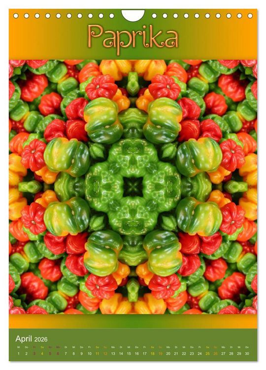 Produktbild: Kulinarische Mandalas (Wandkalender 2026 DIN A4 hoch), CALVENDO Monatskalender