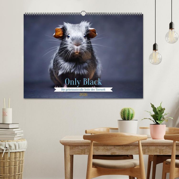 Produktbild: Only Black (Wandkalender 2026 DIN A2 quer), CALVENDO Monatskalender