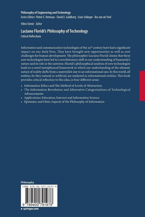 Produktbild: Luciano Floridi&rsquo;s Philosophy of Technology