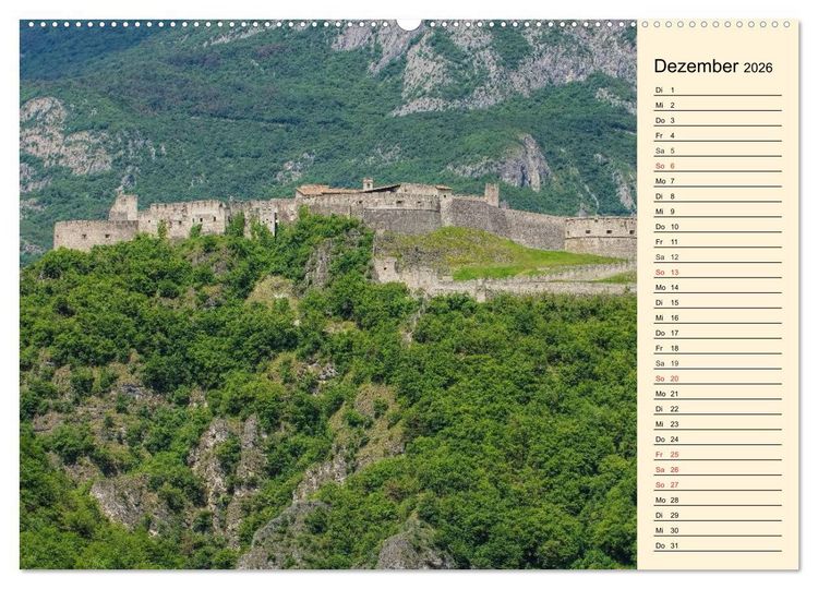 Produktbild: Burgen in Italien (Wandkalender 2026 DIN A2 quer), CALVENDO Monatskalender