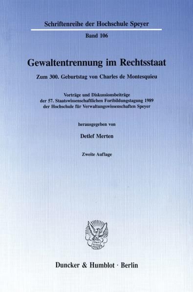 Produktbild: Gewaltentrennung im Rechtsstaat.