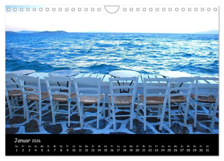 Produktbild: Mykonos - Stille Ecken (Wandkalender 2026 DIN A4 quer), CALVENDO Monatskalender