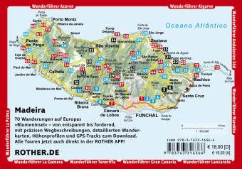 Produktbild: ROTHER Wanderf&uuml;hrer Madeira. 70 Touren auf Europas &raquo;Blumeninsel&laquo; - die sch&ouml;nsten Levada- und Bergwanderungen
