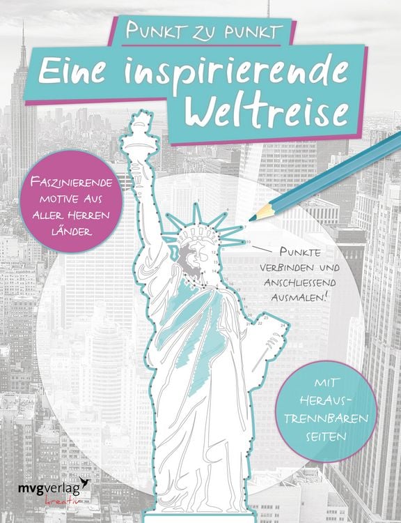 Produktbild: Punkt zu Punkt: Eine inspirierende Weltreise: Malbuch f&uuml;r Erwachsene