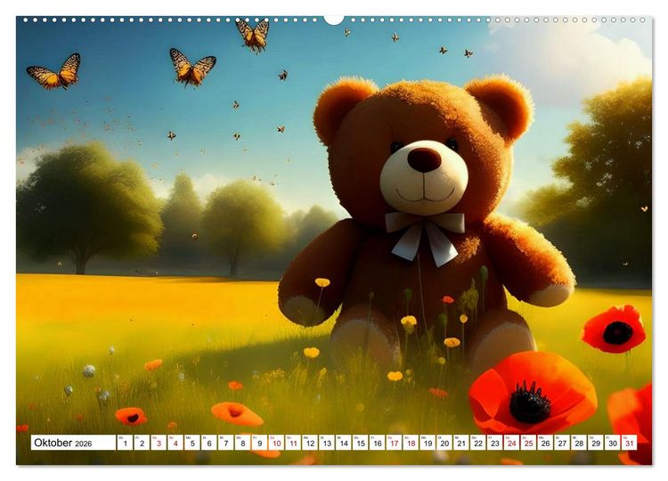 Produktbild: Sommerb&auml;rchen (hochwertiger Premium Wandkalender 2026 DIN A2 quer), Kunstdruck in Hochglanz