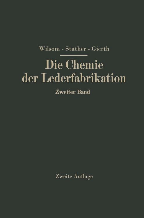 Produktbild: Die Chemie der Lederfabrikation