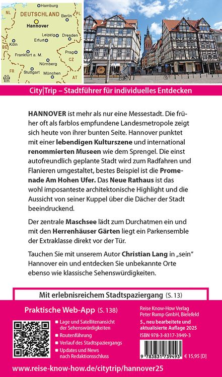Produktbild: Reise Know-How CityTrip Hannover