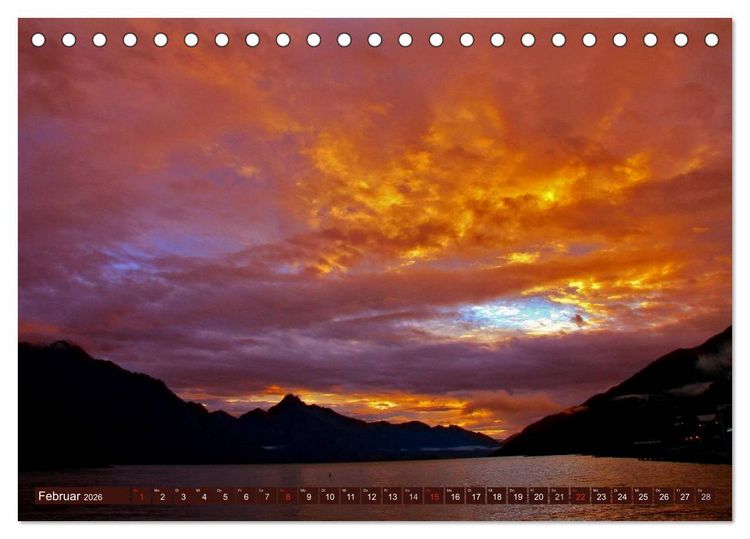 Produktbild: Neuseeland &bull; Impressionen (Tischkalender 2026 DIN A5 quer), CALVENDO Monatskalender