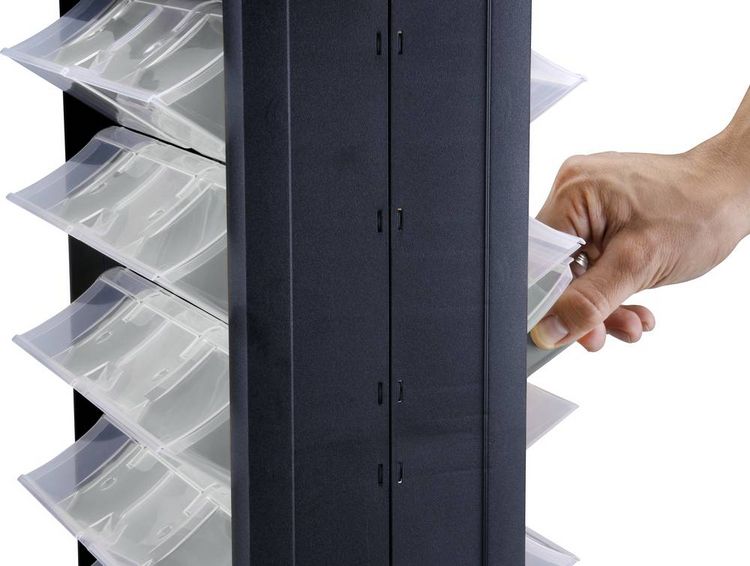 Produktbild: Allit 466260 Kleinteilmagazin VarioPlus DrawBox C 40 (B x H x T) 300 x 465 x 155 mm Schwarz, Grau 1 St.