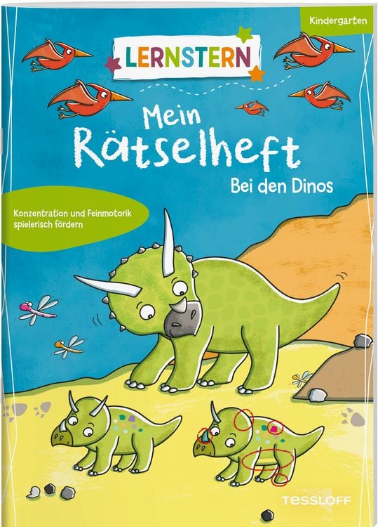 Produktbild: LERNSTERN. Mein R&auml;tselheft Kindergarten. Bei den Dinos