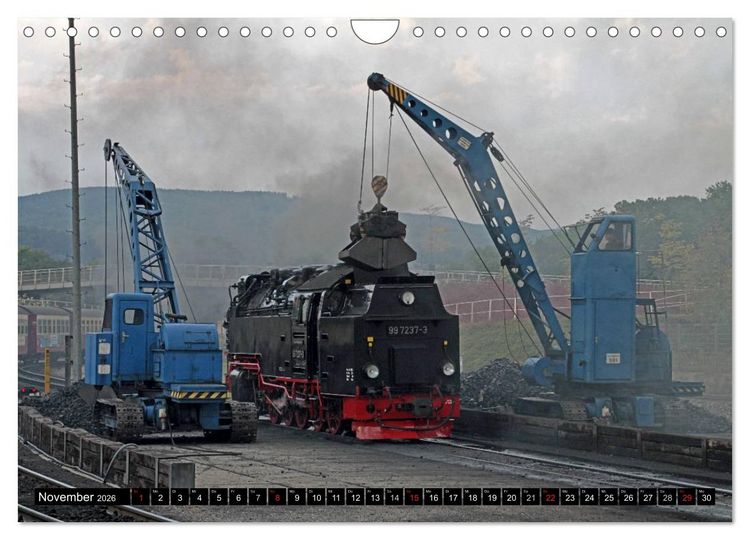 Produktbild: Die Brockenbahn - Mit Volldampf durch den Harz (Wandkalender 2026 DIN A4 quer), CALVENDO Monatskalender