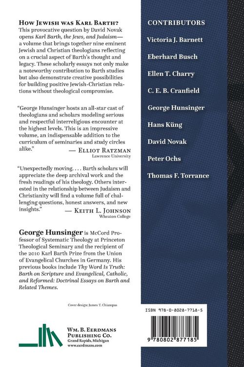 Produktbild: Karl Barth, the Jews, and Judaism