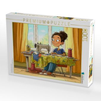 Produktbild: CALVENDO Puzzle Meine N&auml;hmaschine und ich | 1000 Teile Lege-Gr&ouml;&szlig;e 64x48cm Foto-Puzzle f&uuml;r gl&uuml;ckliche Stunden