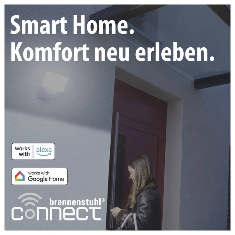 Produktbild: Brennenstuhl brennenstuhl&reg;Connect 1179050020 LED-Au&szlig;enstrahler 24W Leuchtfarben: Wei&szlig;