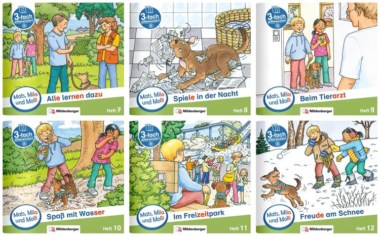 Produktbild: Paket &ndash; Mats, Mila und Molli &ndash; Heft 7&ndash;12, Schwierigkeitsstufe B