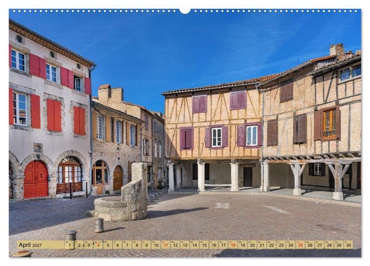Produktbild: Bonjour Gascogne (hochwertiger Premium Wandkalender 2027 DIN A2 quer), Kunstdruck in Hochglanz