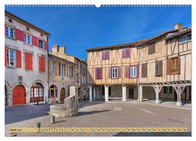 Produktbild: Bonjour Gascogne (Wandkalender 2027 DIN A2 quer), CALVENDO Monatskalender