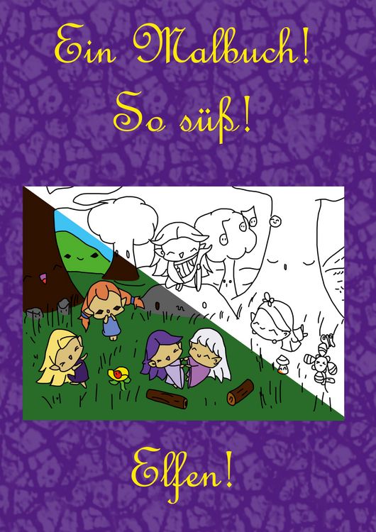 Produktbild: Ein Malbuch! So s&uuml;&szlig;! Elfen!