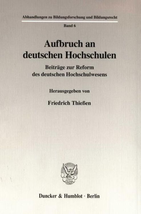 Produktbild: Aufbruch an deutschen Hochschulen.