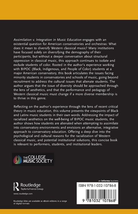 Produktbild: Assimilation v. Integration in Music Education