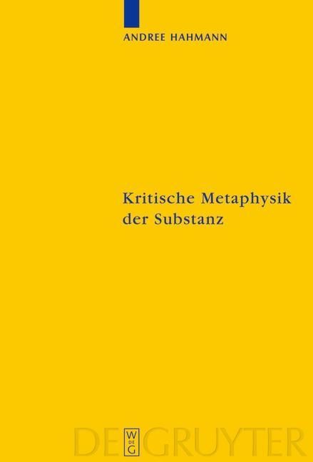 Produktbild: Kritische Metaphysik der Substanz