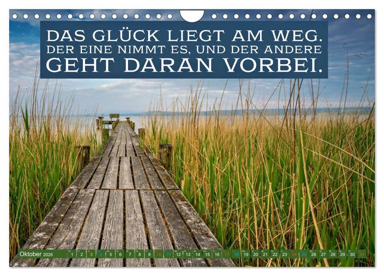 Produktbild: Quellen des Gl&uuml;cks (Wandkalender 2026 DIN A4 quer), CALVENDO Monatskalender