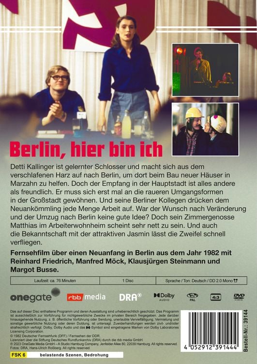 Produktbild: Berlin, hier bin ich (DDR TV-Archiv)