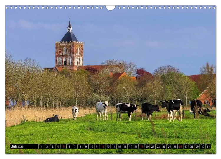 Produktbild: Kirchen in Ostfriesland (Wandkalender 2026 DIN A3 quer), CALVENDO Monatskalender