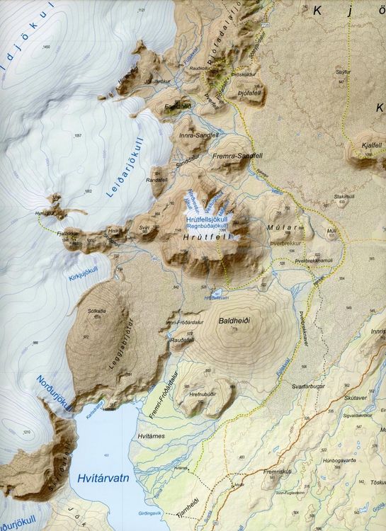 Produktbild: Island Serkort 03 Kj&ouml;lur - Langj&ouml;kull - Kerlingarfj&ouml;ll 1 : 100 000 / 1 : 50 000