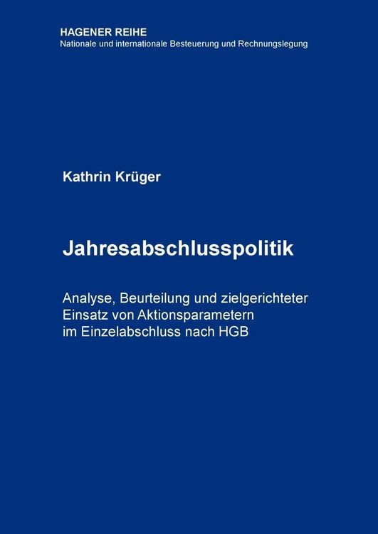 Produktbild: Jahresabschlusspolitik