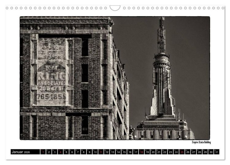 Produktbild: Manhattan Memories - Erinnerungen an New York (Wandkalender 2026 DIN A3 quer), CALVENDO Monatskalender