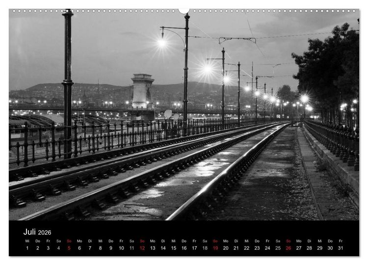 Produktbild: Budapest einfach liebenswert (hochwertiger Premium Wandkalender 2026 DIN A2 quer), Kunstdruck in Hochglanz