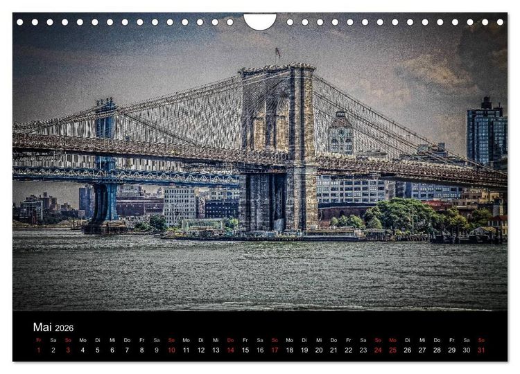 Produktbild: New York feeling (Wandkalender 2026 DIN A4 quer), CALVENDO Monatskalender