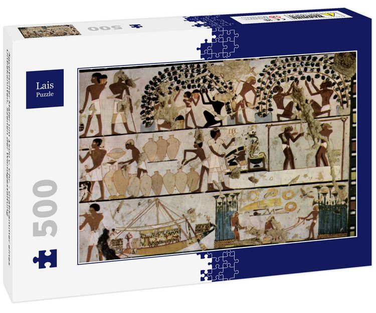 Produktbild: Lais Puzzle &Auml;gyptischer Maler um 1500 v. Chr. - Grabkammer eines Unbekannten, Szenen der Wandgestaltung 500 Teile