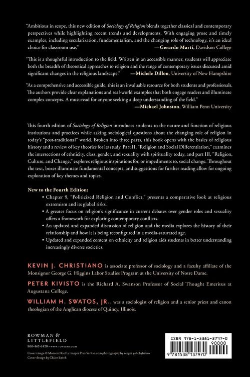 Produktbild: Sociology of Religion