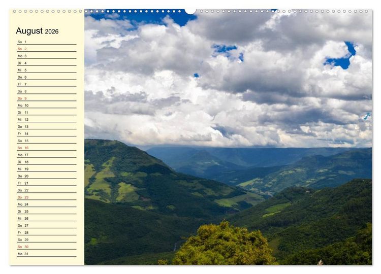 Produktbild: Brasilien. Faszinierend und gro&szlig; wie ein Kontinent (hochwertiger Premium Wandkalender 2026 DIN A2 quer), Kunstdruck in Hochglanz