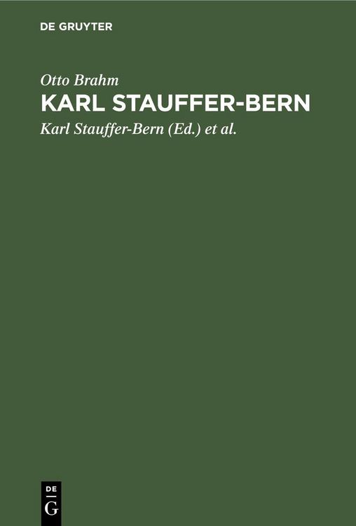 Produktbild: Karl Stauffer-Bern