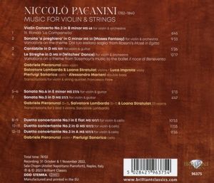 Produktbild: Paganini:Music For Violin&Strings