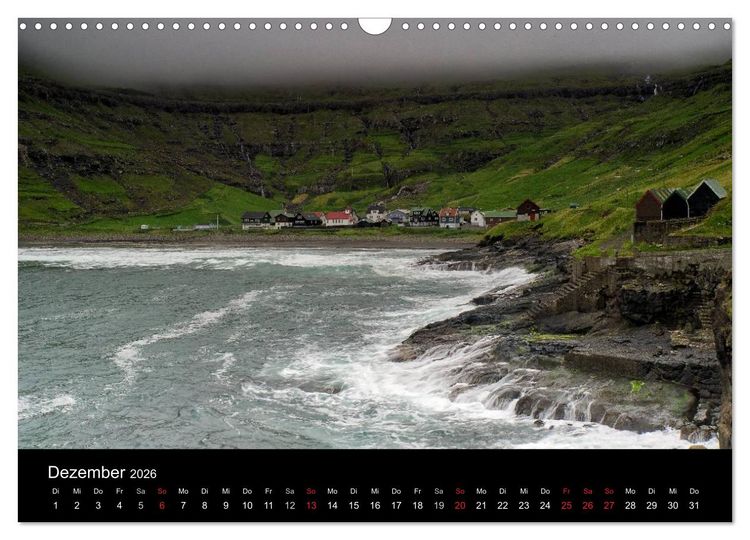 Produktbild: Wunderbare F&auml;r&ouml;er Inseln (Wandkalender 2026 DIN A3 quer), CALVENDO Monatskalender