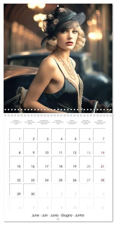 Produktbild: Gr&acirc;ce des ann&eacute;es 30 (Calendrier mural carr&eacute; 2026 30x30 cm) Calendrier double avec une page pour vos prises de notes