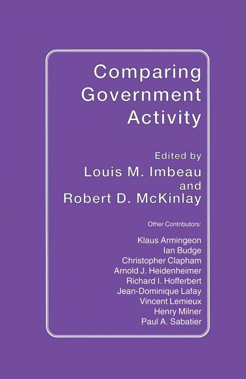 Produktbild: Comparing Government Activity