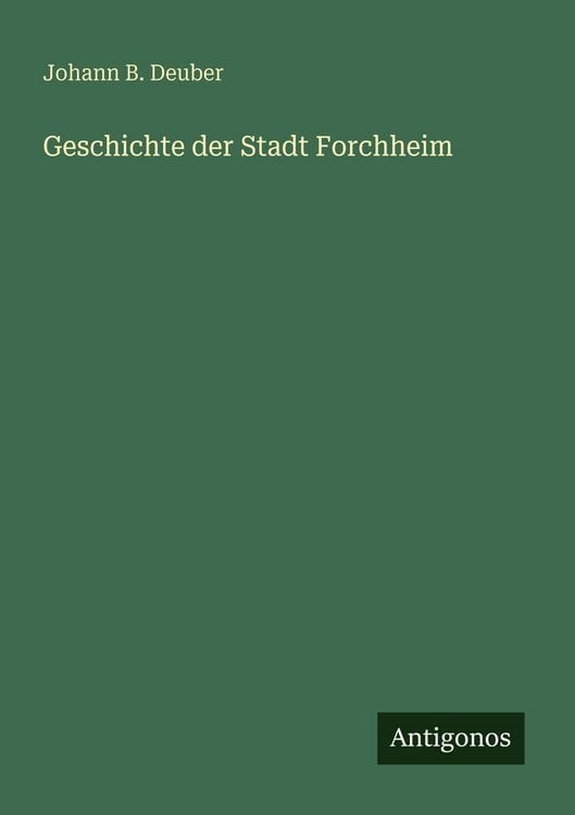 Produktbild: Geschichte der Stadt Forchheim