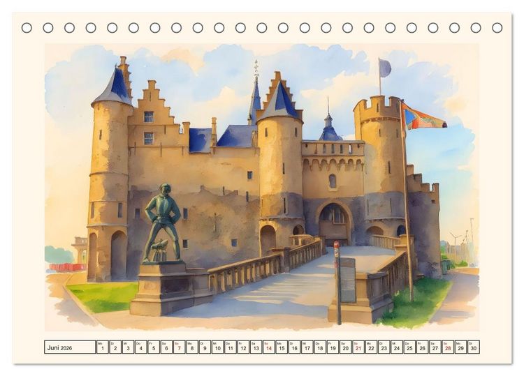 Produktbild: Belgien - absolut sehenswert (Tischkalender 2026 DIN A5 quer), CALVENDO Monatskalender