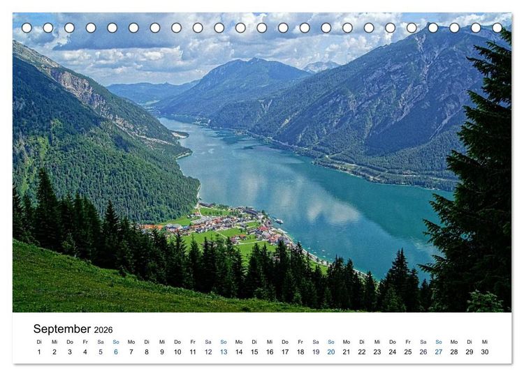Produktbild: Pertisau am Achensee (Tischkalender 2026 DIN A5 quer), CALVENDO Monatskalender