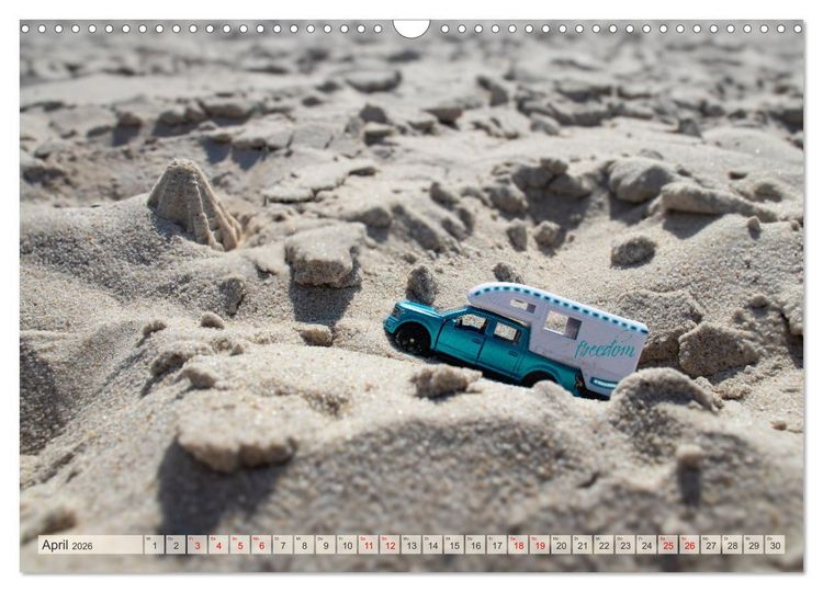 Produktbild: Miniature Caravaning: Gro&szlig;es Abenteuer mit kleinem Camper (Wandkalender 2026 DIN A3 quer), CALVENDO Monatskalender