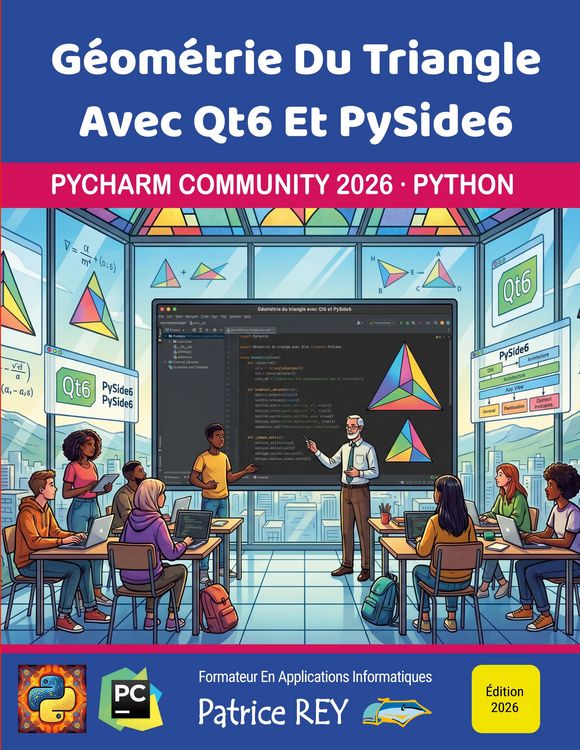 Produktbild: G&eacute;om&eacute;trie du triangle avec Qt6 et PySide6
